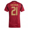 Belgien Timothy Castagne #21 Heimtrikot EM 2024 Kurzarm